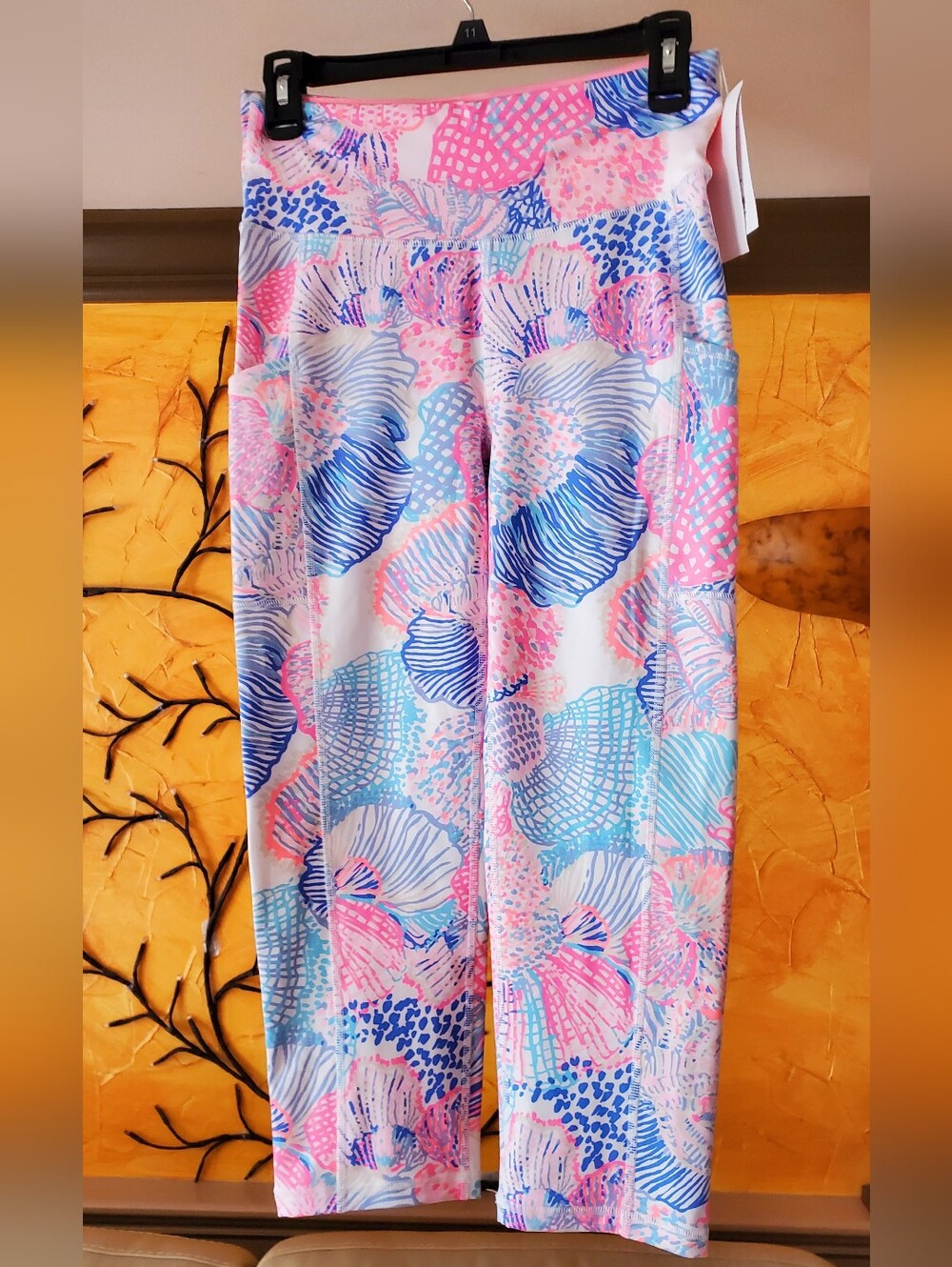 Lilly Pulitzer Pink Blue White Weekender Leggings
